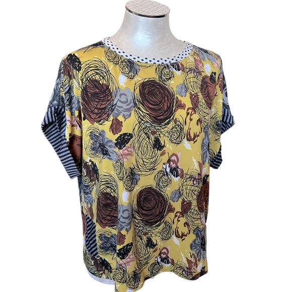 Arna Women’s Very unique Modern floral , polka dots,stripes prints approx Large - Picture 1 of 15